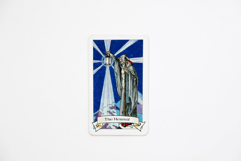 Rider Waite Tarot Card The Hermit