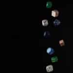 Some dice falling.