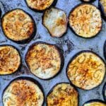 Garlic eggplant tray