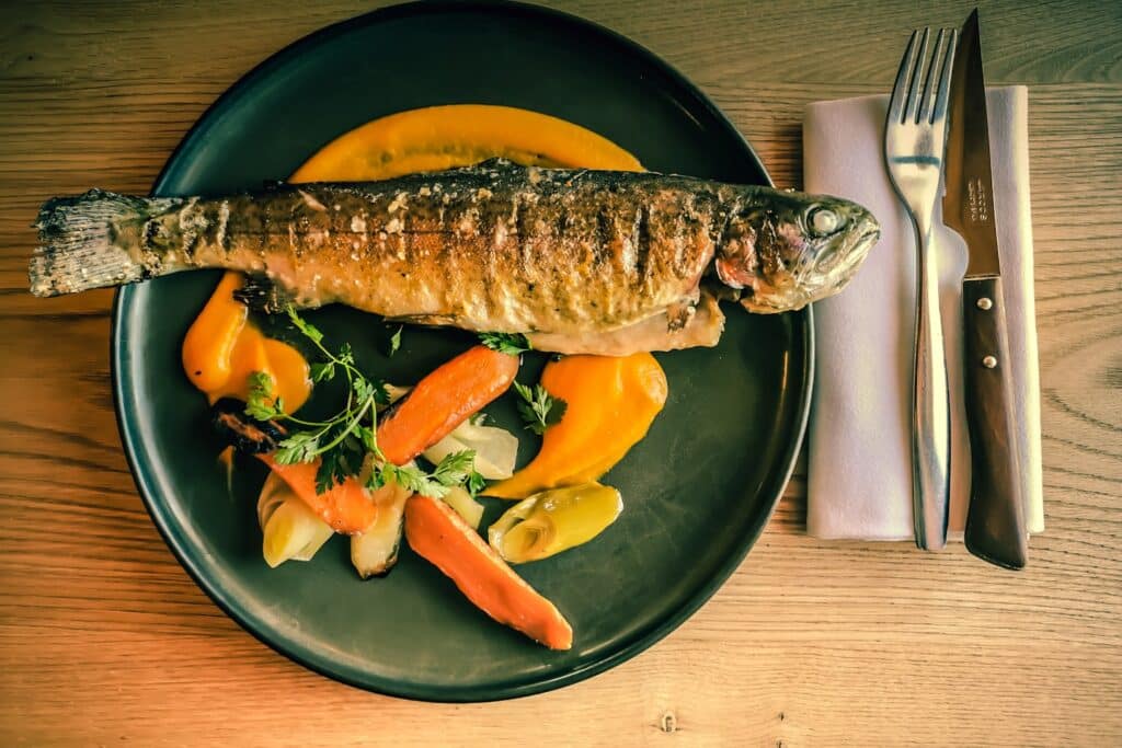 trout is served