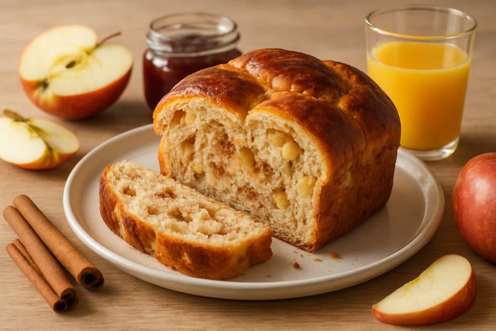découvrez notre recette moelleuse de brioche cannelle pomme, parfaite pour réveiller vos petits-déjeuners avec douceur et gourmandise.