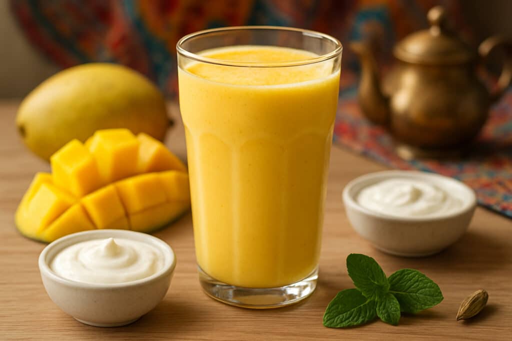 découvrez la recette authentique du lassi mangue, un smoothie indien frais et onctueux, parfait pour se rafraîchir avec une touche exotique.
